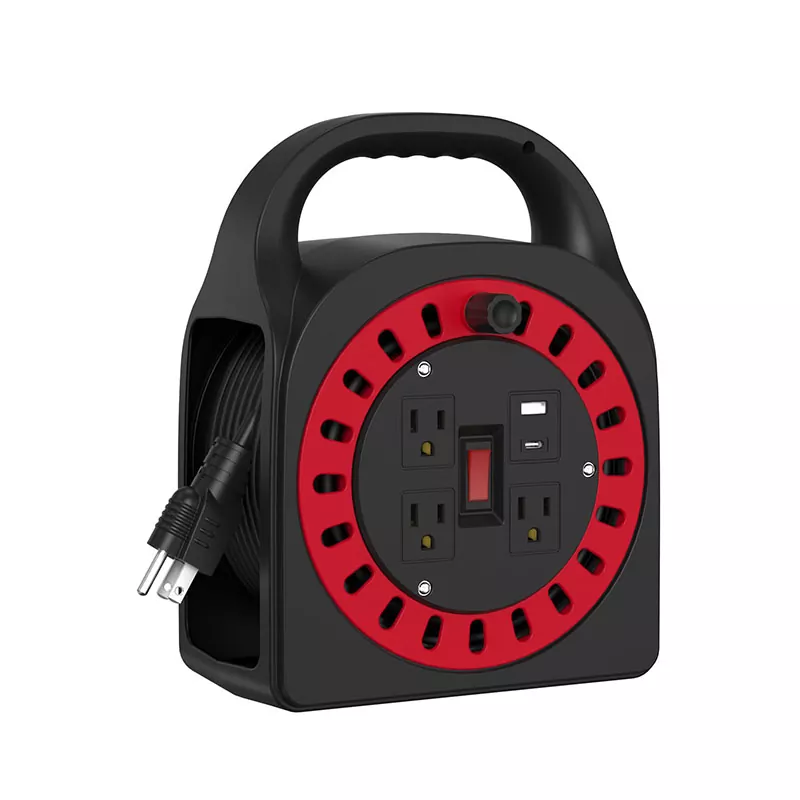 3 asraon ríl corda plaisteach USB 50 troigh 3 asraon ríl corda plaisteach USB 50 troigh